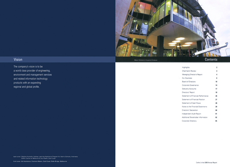 Cardno Limited - Annual report design