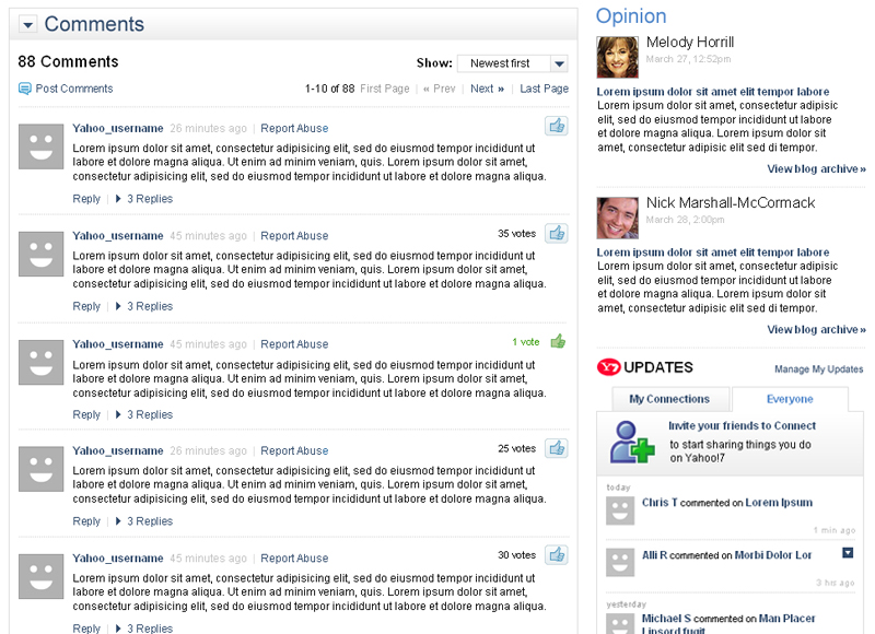 7 News - User experience design, Interaction design, Visual design