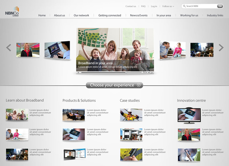 National Broadband Network (NBN) - User experience design, Interaction design, Visual design