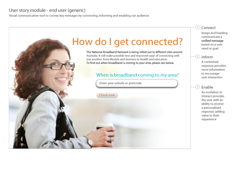 National Broadband Network (NBN) - User experience design, Interaction design, Visual design
